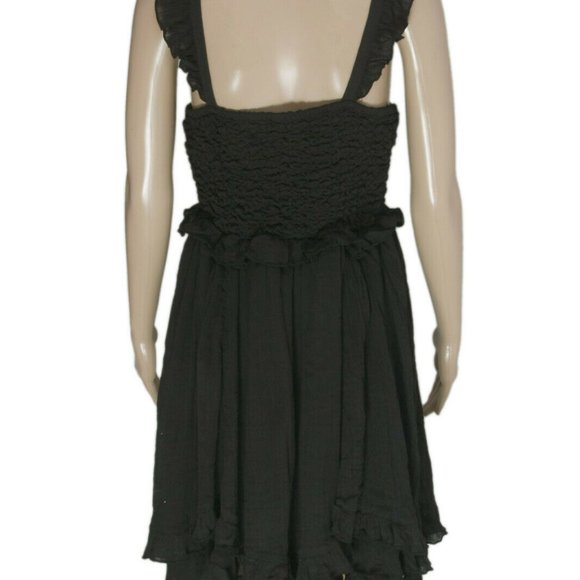 Free People Somewhere Tropical Mini Dress Black M - Picture 6 of 8